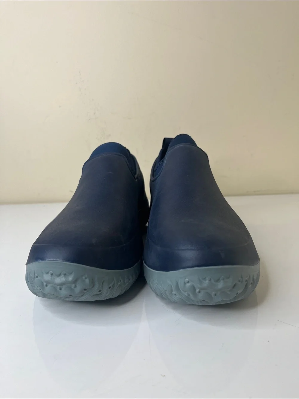 Slip-On Waterproof Men’s Rain & Snow Clog — Navy/Light Gray